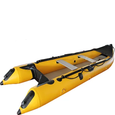 Kaboat 12 13ft Heavy Duty Kaboat Inflatable Crossover Canoe Raft Boat Aluminum Seat