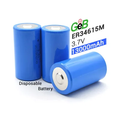 Lithium Battery Li-S0CL2 3.6V ER34615 D Size 19000 MAh Cell