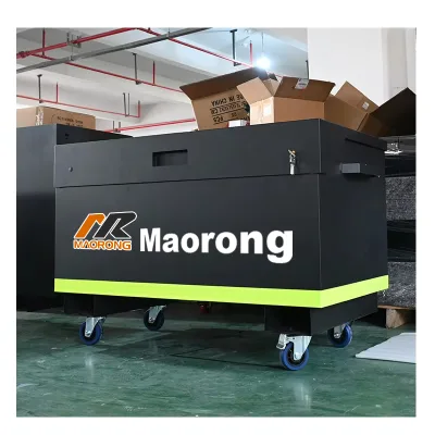 Industrial Robust Metal Tool Container, Shockproof Heavy Load Tool Box for Vehicle Trunk Hardware Storage