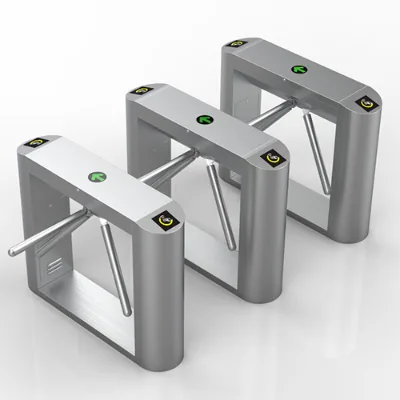 Convenient More Convenient Semiautomatic Double Mechanism Tripod Turnstile Gate