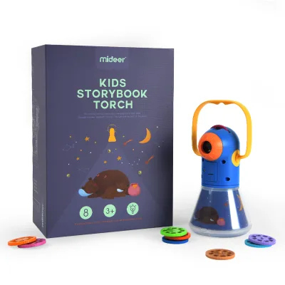 MIDEER Best Selling Products for Kids CT7026 Toys Kids Story Book Torch Projector with a Night Light Story Book Projector