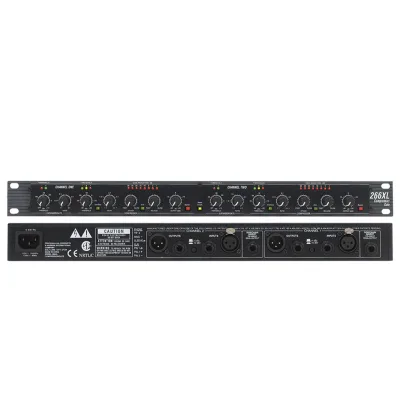 266XL Dual Channel Compressor Gate  Feedback Canceller Electronic Professional Sample Rate Dbx for Sound Graphic Equalizer