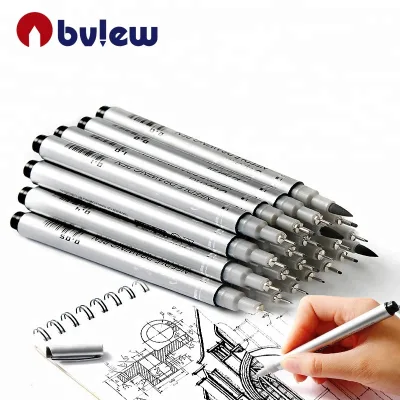 Bview Art Hot Selling 10 DifferentTip Size Fineliner Pen for Art Projects