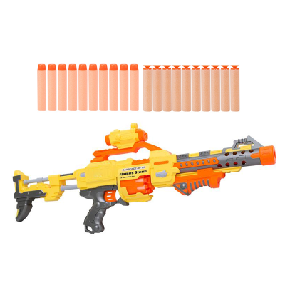 B/O Large Child Plastic Electric Foam Soft Bullet Gun Toy With Soft Bullet