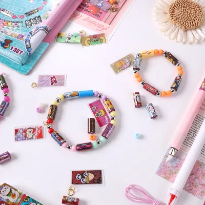 JOYFFO Ultimate DIY Sticker Jewelry Kit 160 Mini Stickers 1000 Designs Creates 6 Bracelets 2 Necklaces 2 Fashion Hoop Earrings