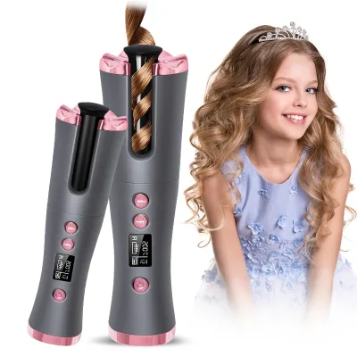 15W Cordless Automatic Hair Curler Portable Type-C Rechargeable Fast Heating Compact Design
