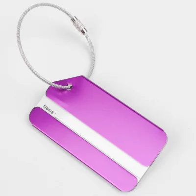 Stainless Steel Insert Card Luggage Tag Baggage Label Tags