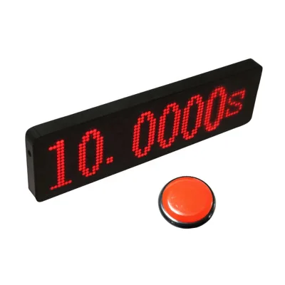 Large Game Clock Red LED Display Digital Chrono Stopwatch Timer with Start Stop Button Led Digital Clock