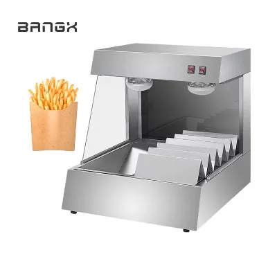 Commercial Stainless Steel 900W Electric Counter Top Potato Chips Warmer French Fries Display
