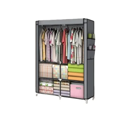 Factory Direct Sale Non-Woven Fabric Wardrobe Modern Home Clothes Organizer Cabinet Cheap Folding Closet Foldable Cloth Wardrobe