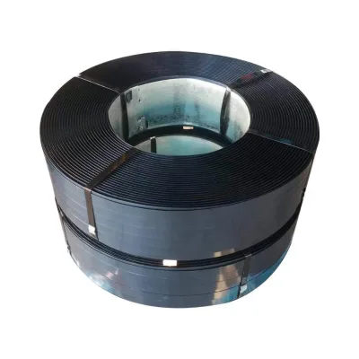 Custom Made Black Painting or Blue Steel Packing Strapping Blue Painted Steel Strapping/Strap