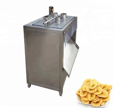 Small Scale Banana Chips Peeling Slicer Cutting Frying Machine Production Line Full Stainless Steel Automatic Adjustable GREEN