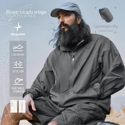 QUICKSHOW Lightweight Breathable Outdoor Clothing Jacket Hiking Fishing Shirts Men Summer Cool Jacket
