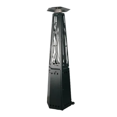 Style Pyramid Flame Patio Heater 2025 New Arrival Best Quality Modern Portable Gas Garden OEM Stainless Steel 2270mm