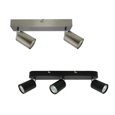 2021 New Design Industrial Style Adjustable Modern Gu10 Spotlight Ceiling Light Black/White Wall Surface Mounted for Kitchen Use