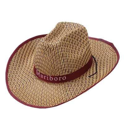 Summer Polyester Fiber Mens Breathable Knitted Wide-Brimmed Sunscreen Outdoor Fishing Beach Casual Sun Hat