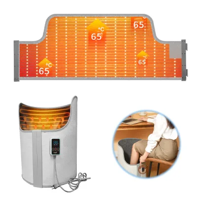 Low Power Foldable Portable Electric Heated Office Foot Body Warmer Heating Pad Tip-Over Protection for Leg Household Outdoor