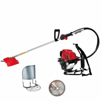 with 4 Stroke Engine Petrol Power Lawn Mowers Backpack Grass Cutter