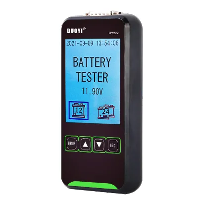 Battery Tester12V 24V Automotive Batteries DUOYI DY222 Car Vans Boat Light Truck Motorcycle Internal Resistance Analyzer