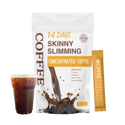 Hot Selling Instant Slimming Green Coffee Concentrated Mushroom Coffee Liquid Natural Tasting Coffee for Loose Weight