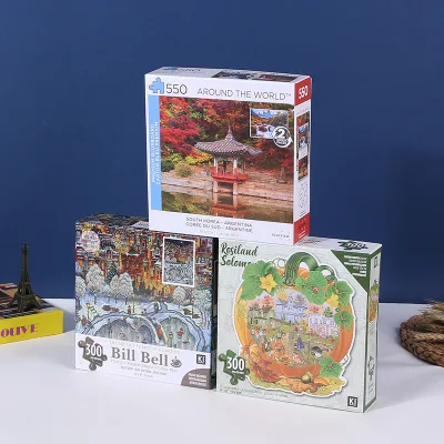 Wholesale Educational Toys Promotional Toys Gifts Custom Unique Paper Jigsaw Puzzle