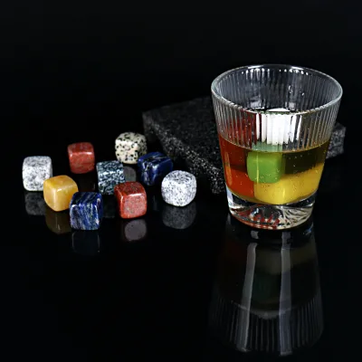 Wholesale Natural Healing Crystals Tumbled Stones Carved Loose Gemstones Crystals Ice Cubes for Decoration