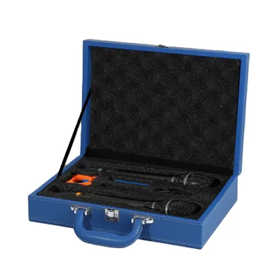 PU Leather Handheld Microphone Storage Business Style Leather Case Gift Packaging Storage Box
