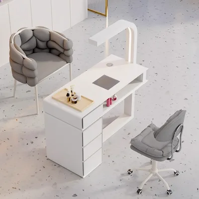 Multi-Functional Nail Spa Manicure Table with Drawers Salon Equipment with Dust Collector Feature