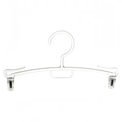 Professional Heavy Duty Plastic Clip Hanger with Shoulder Notches for Pants Skirts Dresses Tops Ties and Swimwear Display Hanger