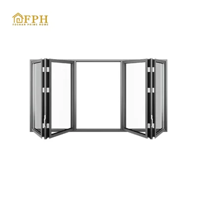 Residential House Aluminum Glass Garage Style Bar Pass Through Windows Bifolding for Kitchen