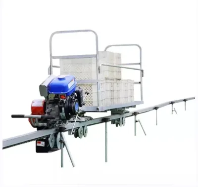 New Used Galvanized Rail Mountain Orchard Transport System Gasoline Engine 800 kg Capacity for Fruit Harvesting Tractor-Friendly