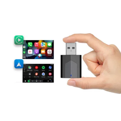 Hot selling Private tooling 2 in 1 wireless carplay android auto adapter music player for car accessories