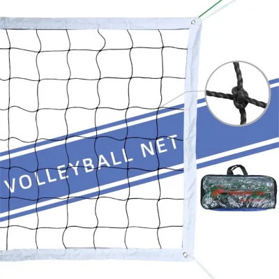 2024 PE Material Volleyball Net Sports Equipment Support Customize logo Volleyball Net for Outdoor Players