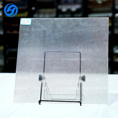 Crystal Square Embossed Glass Home Partition Curtain Wall Solid Durable Modern Decoration Ten Years Wholesale Experience