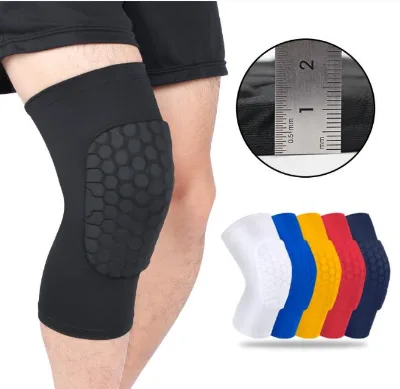 Gym Running Hinge Knee Braces Compression EVA Anti-collision Knee Sleeves Volleyball Basketball Knee Pads