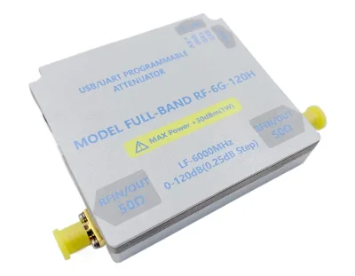 Lf-6ghz-120db bidirectional RF Digital Attenuator Module sensitivity measurement high isolation