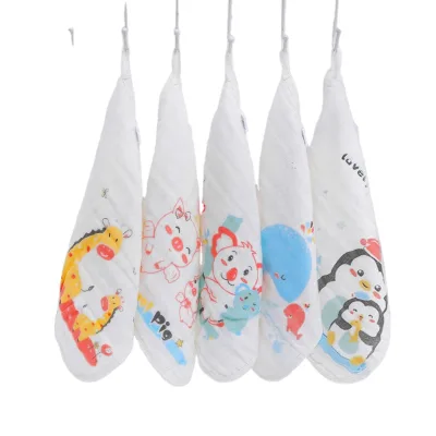Wholesale 5pcs Baby Cotton Towel Bathroom Cheap Absorbent Baby Face Towel