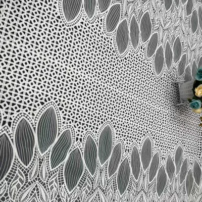 2023 Vintage Fabric Drop Design Polyester French Lace Fabric for Women Dress