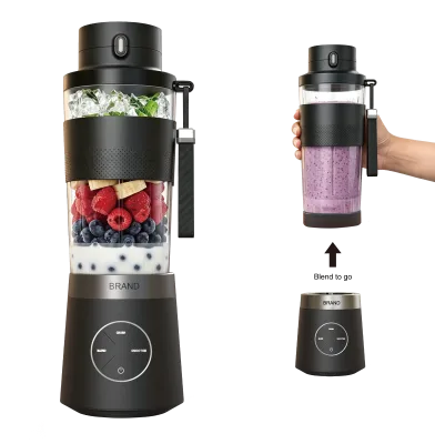 Cordless Juicer Blender Personal Size Multifunctional 6 Blades Rechargeable Fruit Mixer Food Grinder for Kitchen Travel Sports