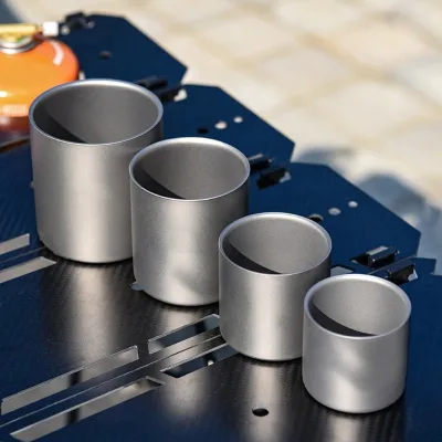 Pure Titanium Double-Layer Heat-Insulated Anti-Scalding Lightweight Camping Water Cup