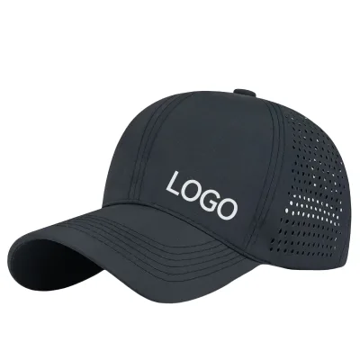 Unisex Fashion Breathable Custom Logo Waterproof Sporty 6-Panel Curved Brim Baseball Cap Golf Cap