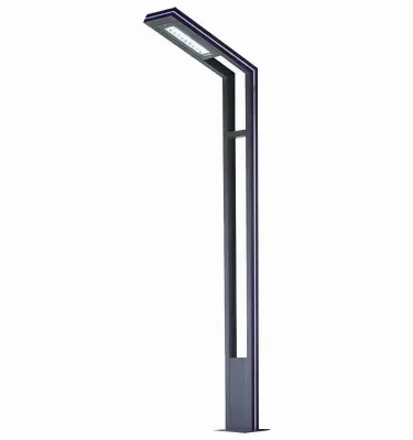 2024 Solar Landscape Light Courtyard Garden Park LED Street Light RGB Outdoor Aluminum Profile Courtyard Light