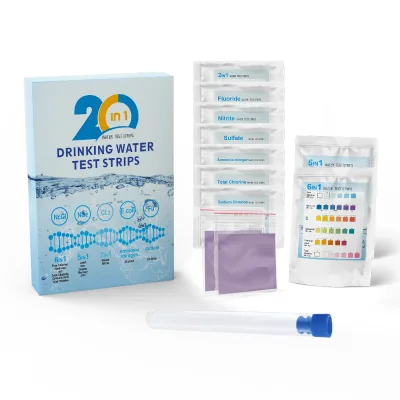 20ways Water test Kit With Bacteria, PH GH KH E-coli Paper Well Water Quality Rapid Detection Kit