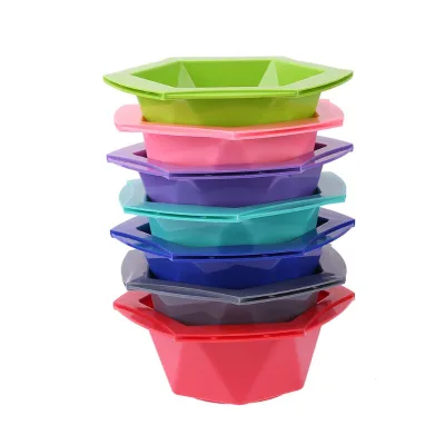 7 Pcs/set Hair Dye Coloring Bowl Set Simple Hair Dyeing Set Barber Shop Cream Mixing Bowl