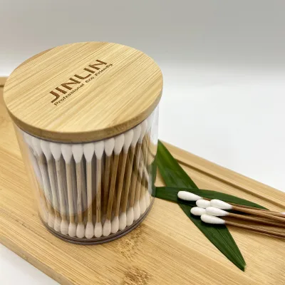 Degradable Wooden Cotton Swabs with Double Ends, Ideal for Ear Cleaning, Makeup and Travel Use Cotton Swabs