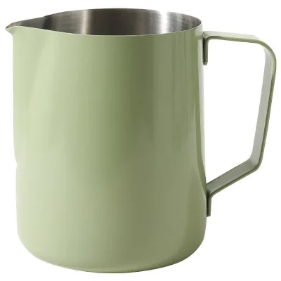20 oz Stainless Steel Espresso Steaming Pitchers Frothing Pitcher Jug Coffee Milk Frothing Cup, Coffee Steaming Pitcher