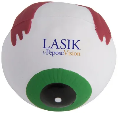 Customized Artificial Eyeball Squishy Stress Relief Toys Eyeball Shape PU Stress Ball For Promotion Gifts