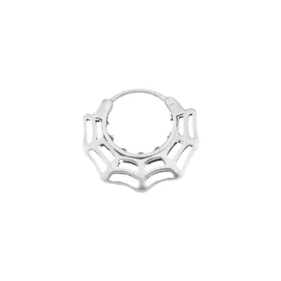 Fashion Retro Design Cold Wind Spider Web Geometric Hoop Earrings Goth Dark Punk Unisex Stainless Steel116