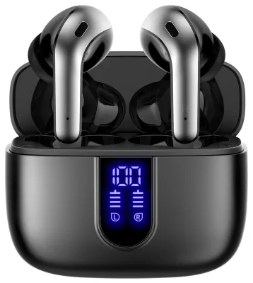 New Trending Earphones Sports in Ear Headsets Waterproof Headphones Noise Cancelling Earbuds With Charging Case for Phone