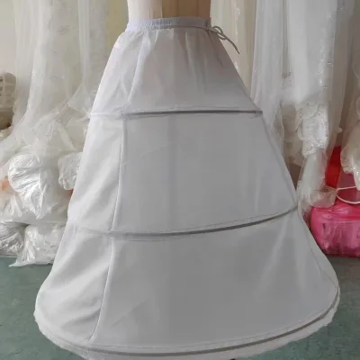 Petticoat for Dress Adult 3 Loops Underskirt Elastic Band Adjustable Crinoline